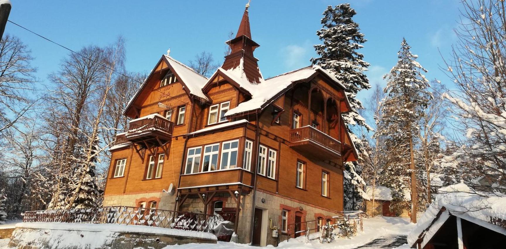 Willa Nimfa Apartamenty W Centrum Шклярска Поремба Екстериор снимка